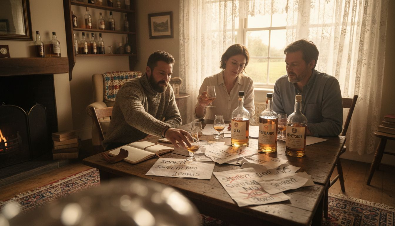 Tasting whisky from multiple regions