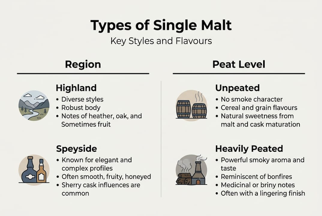 Infographic: single malt styles and regions overview
