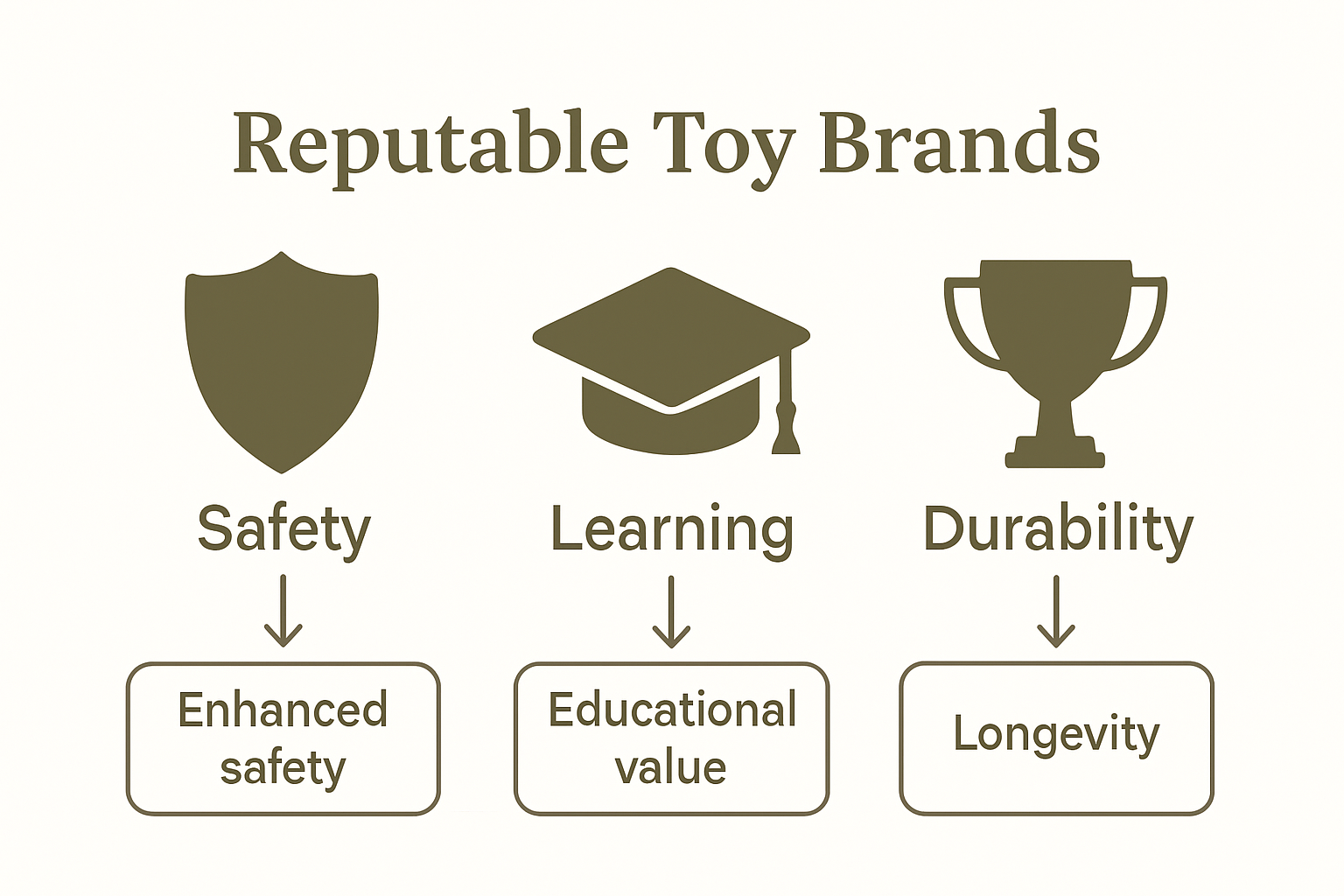 Key toy brand benefits infographic