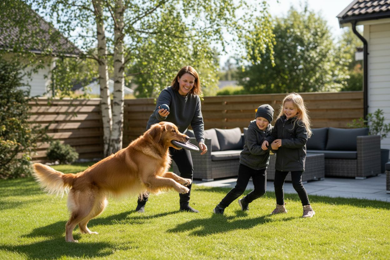 hund livskvalitet familie utelek