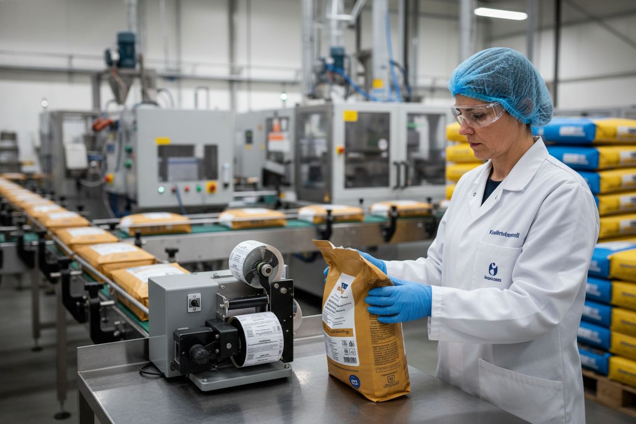 allergenmerking produksjon fabrikk