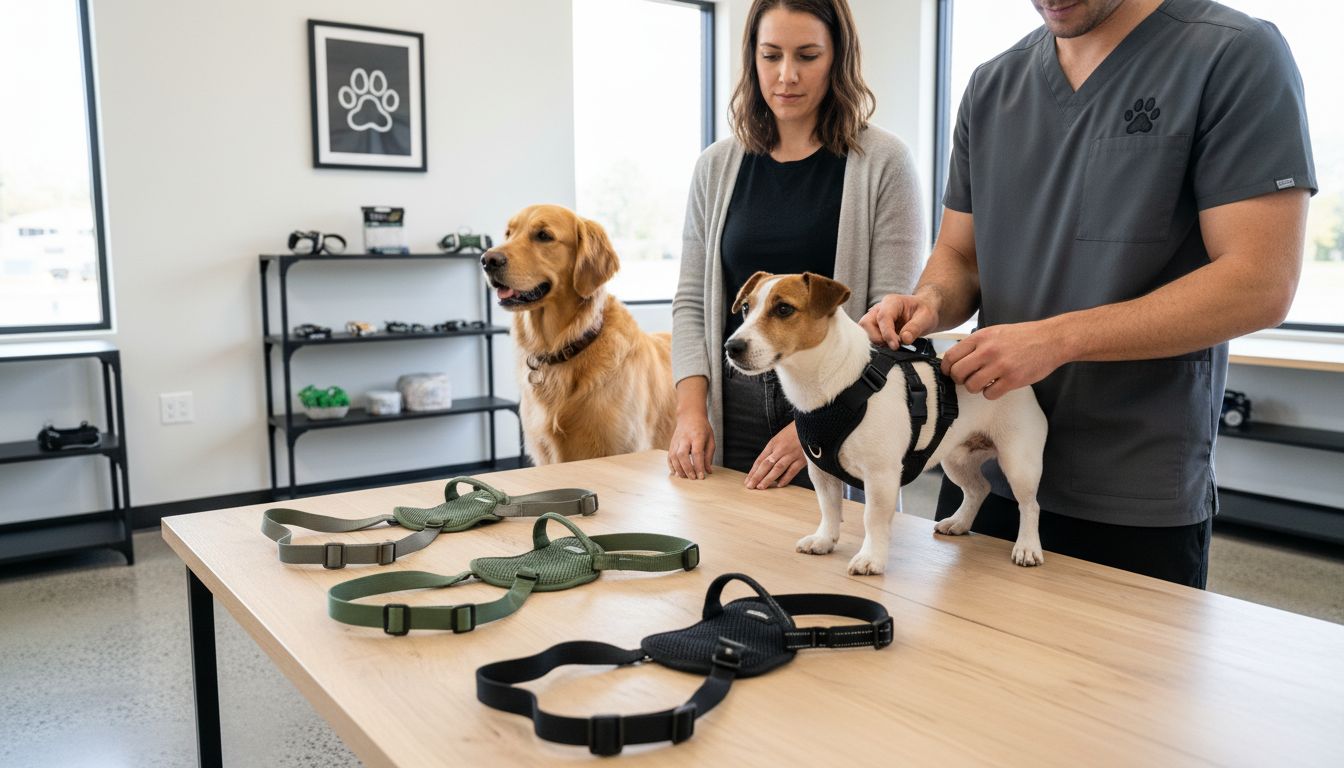 forskellige ergonomiske hundeseler