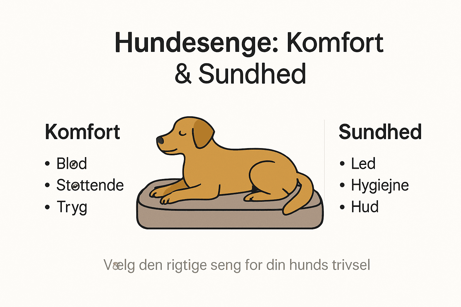 Oversigt: Sådan påvirker en god hundeseng din hunds velvære og sundhed