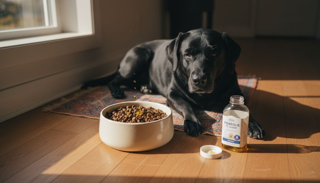 Hundemad med et skvæt fiskeolie