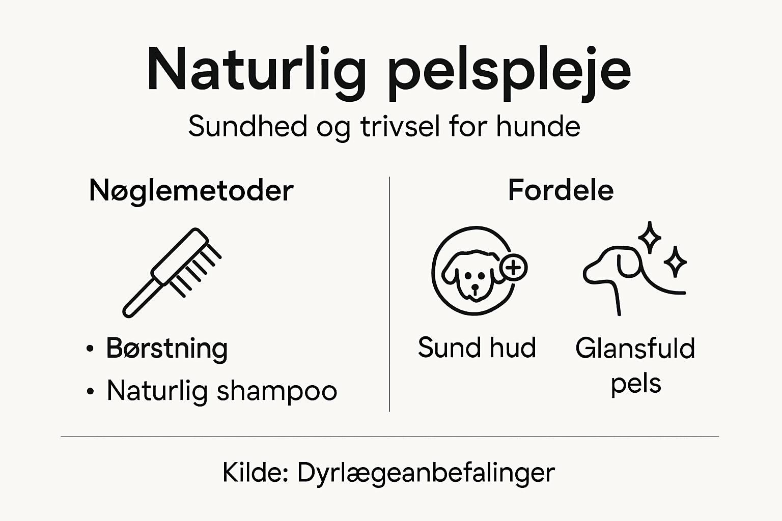 Grafik: Sådan passer du din hunds pels på en naturlig måde
