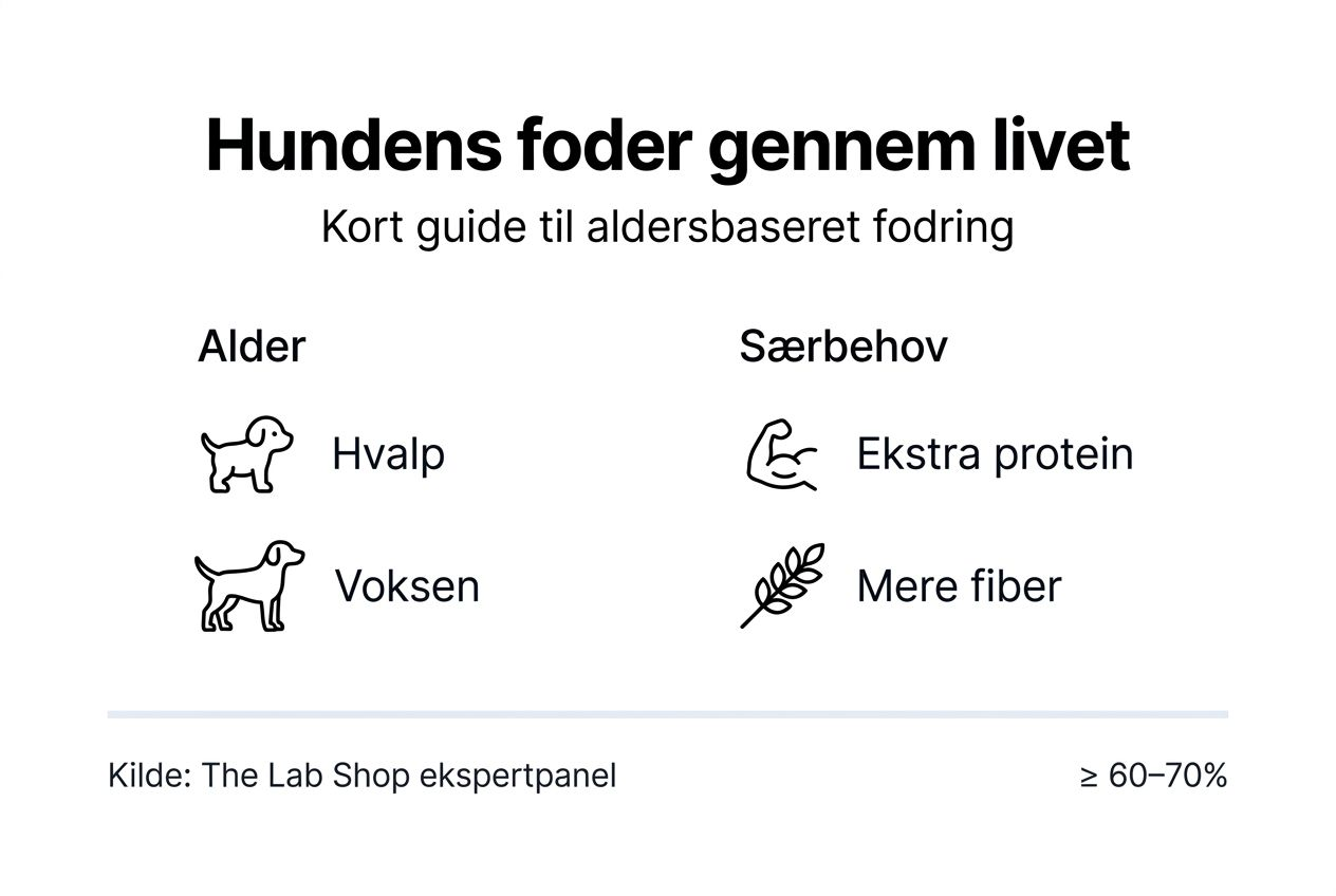 Oversigt: Sådan fodrer du din hund gennem livet