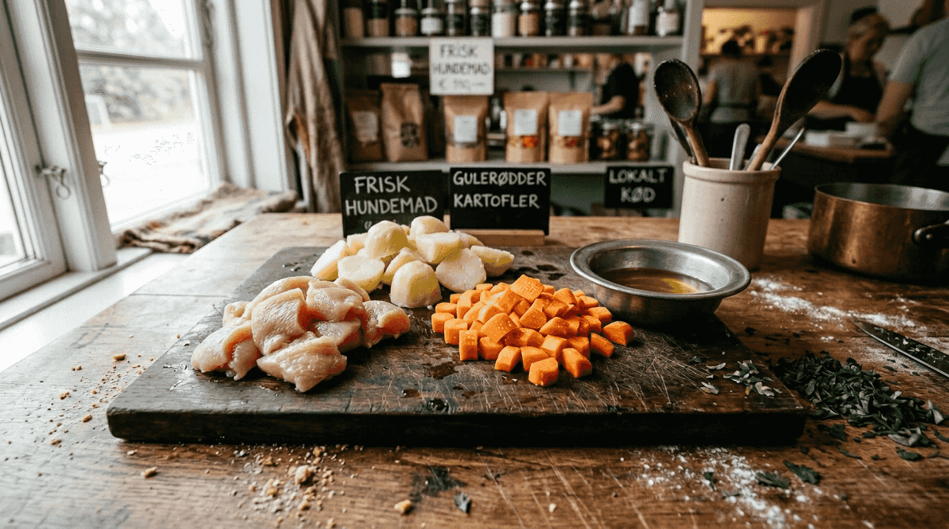 Kvalitetsråvarer til skånsomt hundefoder