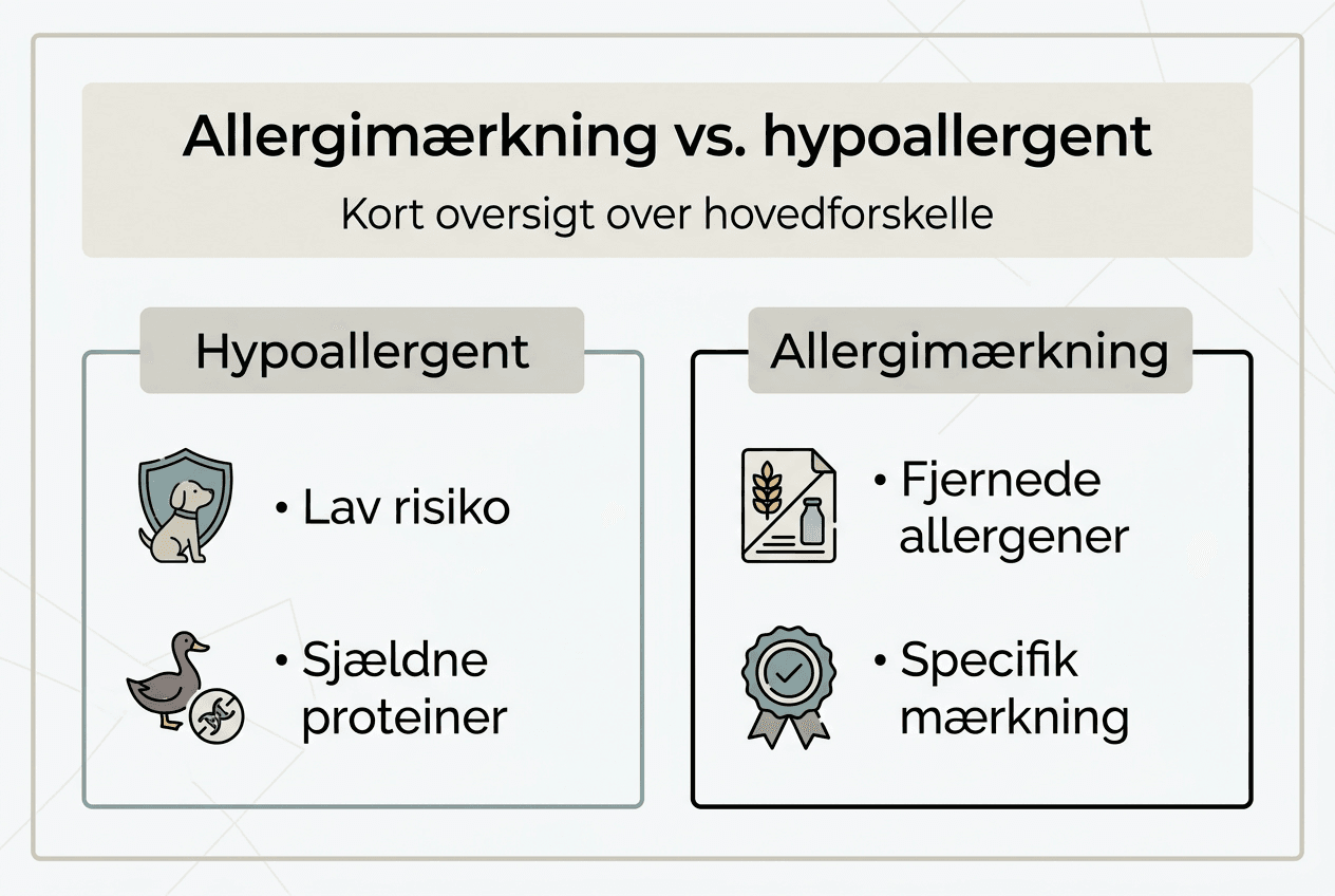Grafisk oversigt: Hvad betyder allergimærker, og hvad skal du vide om hypoallergent foder?