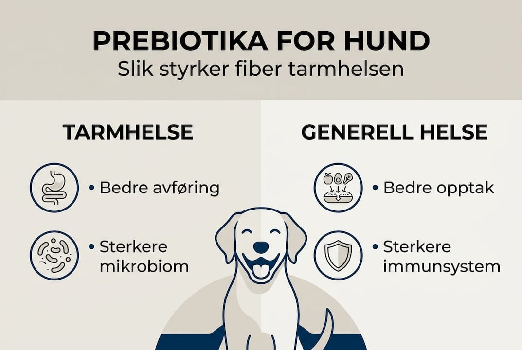 Oversikt: Slik kan prebiotika gi hunden din en sunnere mage og bedre helse