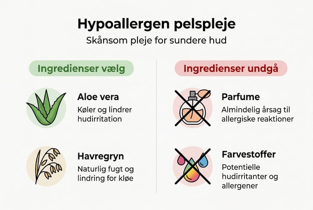 Grafisk oversigt: Sådan plejer du pels på allergivenlige kæledyr