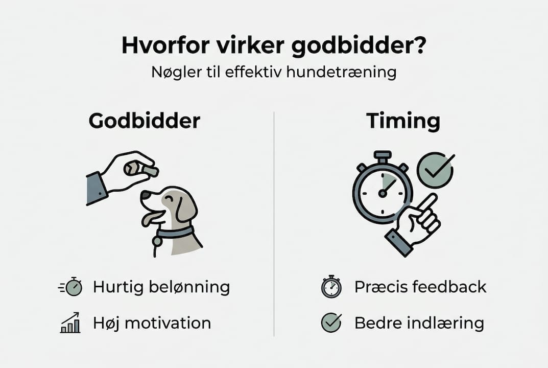 Infografik: Derfor fungerer godbidder som motivation for din hund