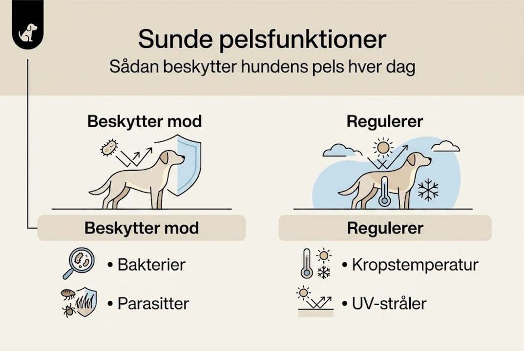 Infografik: Derfor er hundens pels så vigtig