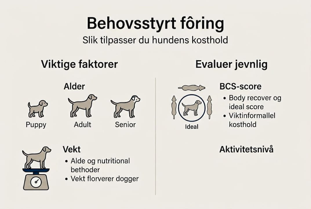 Infografikk: Viktige faktorer for behovsbasert fôring