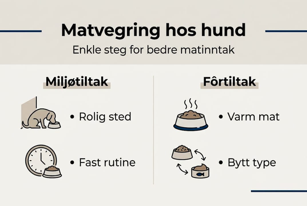 Infografikk: Slik hjelper du en hund som ikke vil spise