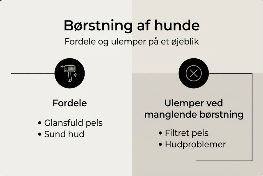 Grafik: Derfor er det en fordel at børste din hund