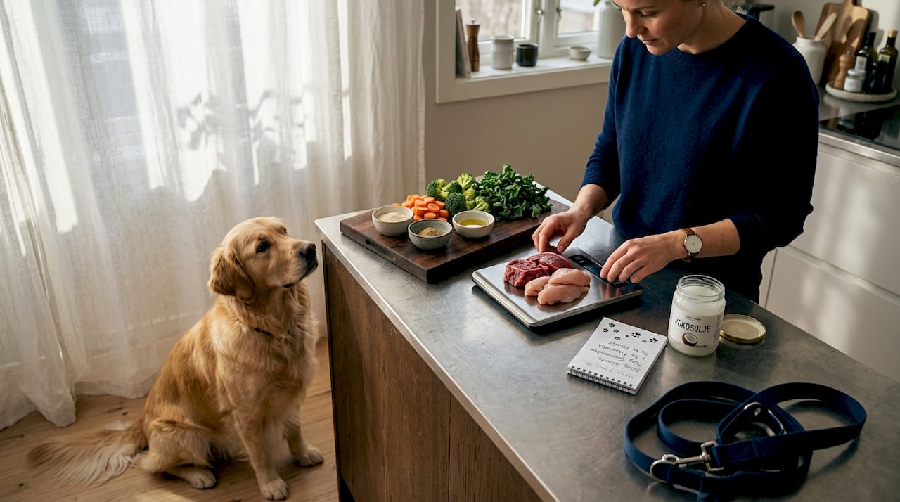 Slik lager du BARF-mat til hunden din hjemme