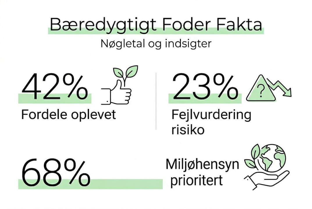 Få overblikket: Grafik med nøgletal om bæredygtigt foder til hunde