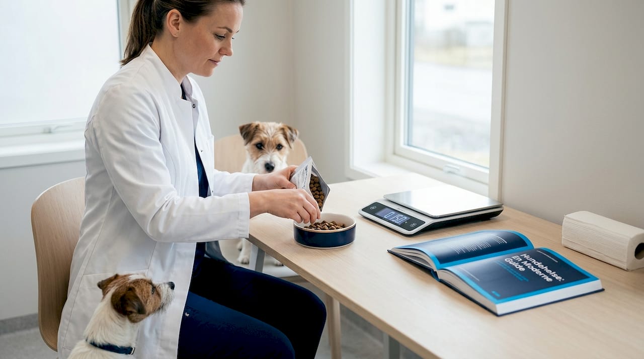 Veterinæren anbefaler hydrolysert fôr til terrieren for å ivareta helsen.
