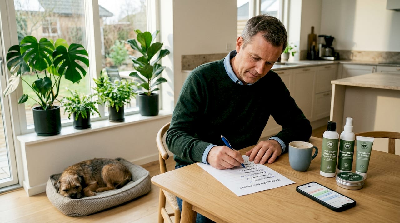 Mand har styr på forårets sundhedstjek for hunden