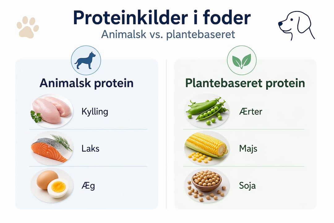 Overblik: Proteiner fra dyr og planter