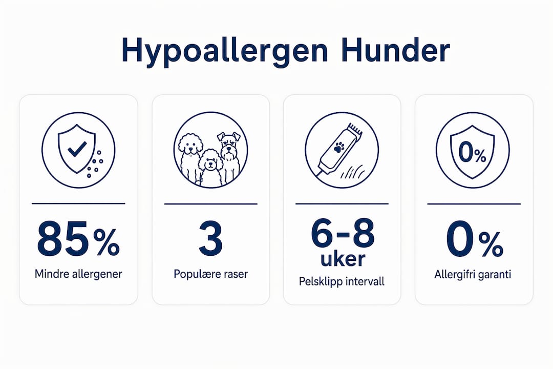 Infografikk: Viktige fakta om allergivennlige hunderaser