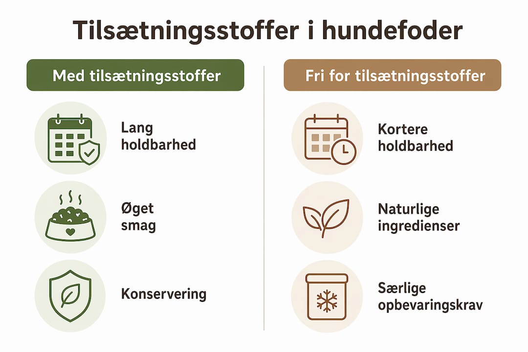 Infografik: Fordele og ulemper ved hundefoder uden tilsætningsstoffer – hvad skal du være opmærksom på?