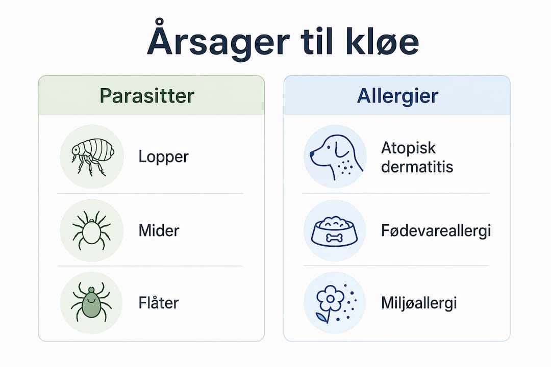 Oversigt: Hvorfor klør hunden? Se de typiske årsager – fra parasitter til allergier