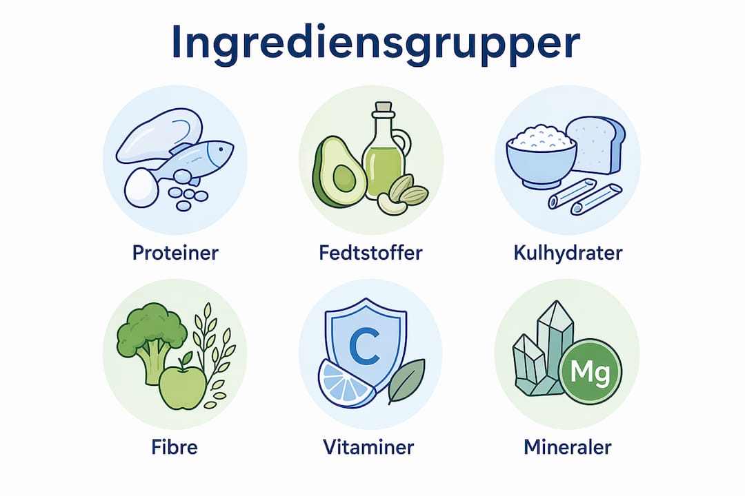 Oversigt: De vigtigste ingrediensgrupper i hundefoder