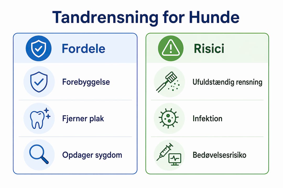 Oversigt: Fordele og ulemper ved tandrensning hos hunde