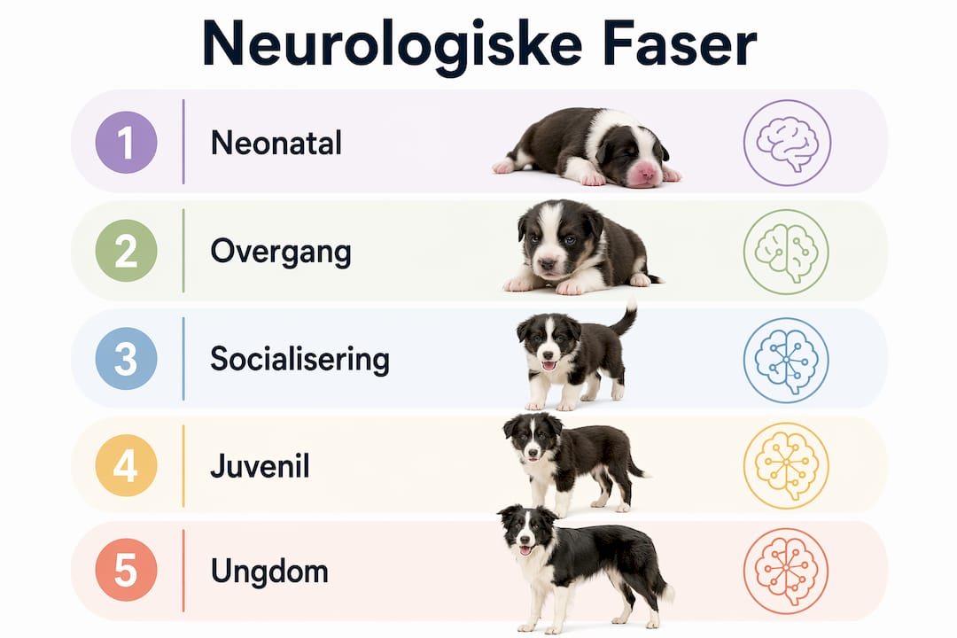 Oversigt: Hvalpens neurologiske udvikling trin for trin