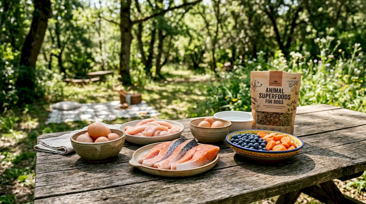 Fokus på animalsk protein og superfoods til hunde