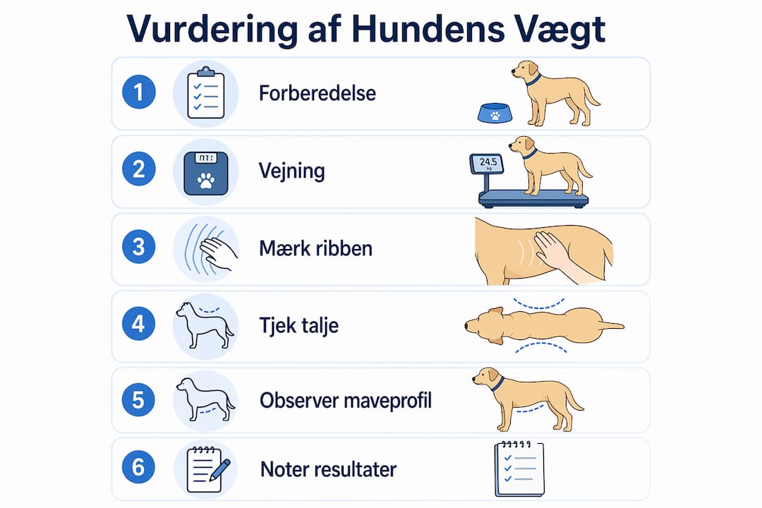Grafisk guide: Sådan vurderer du din hunds vægt og kropsbygning trin for trin