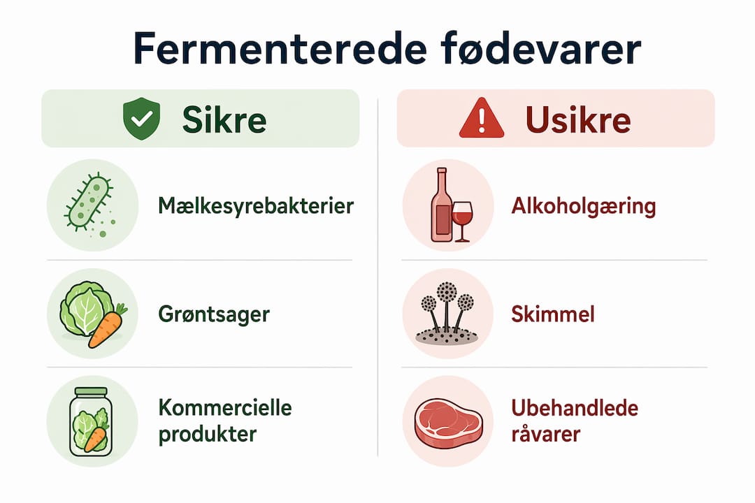 Oversigt: Sådan skelner du mellem sikre og usikre fermenterede fødevarer