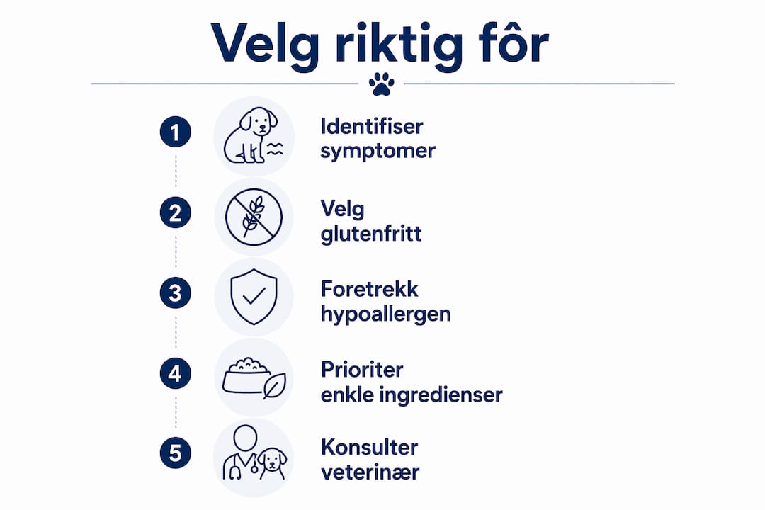 Oversikt: Slik velger du riktig fôr for hunder med sensitiv mage
