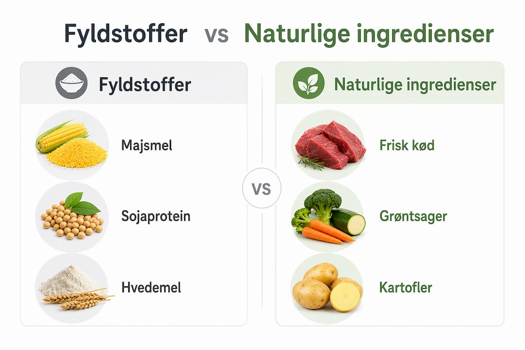 Oversigt: Sådan adskiller fyldstoffer sig fra naturlige ingredienser