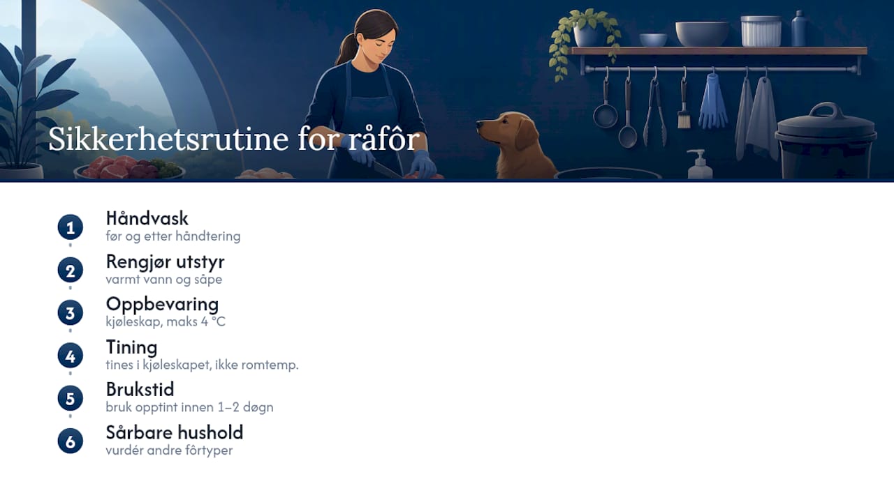 Trygg rutine for håndtering av råfôr