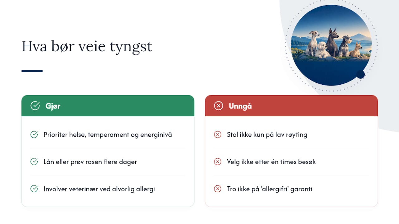 Hva bør veie tyngst når pelsmengde er avgjørende? — overview diagram