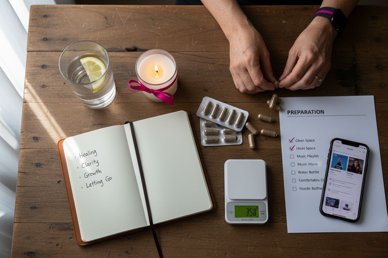 psychedelic preparation desk