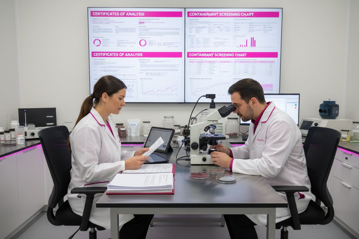 mushroom supplement testing