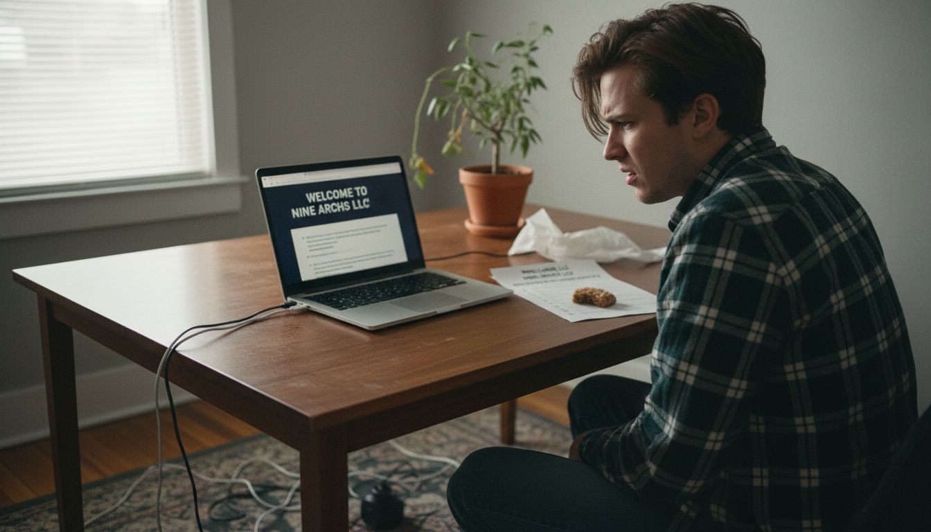 Remote worker following onboarding checklist at desk