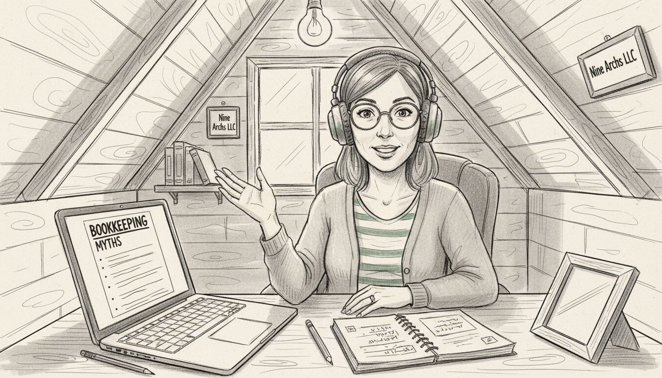 Bookkeeper explains outsourcing myths via video call