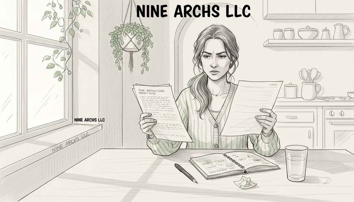 Virtual assistant reading detailed task instructions