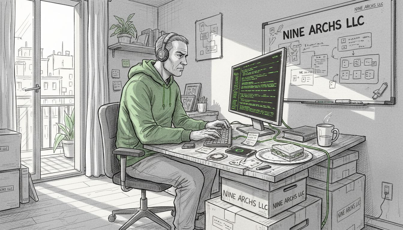 IT expert working from home desk