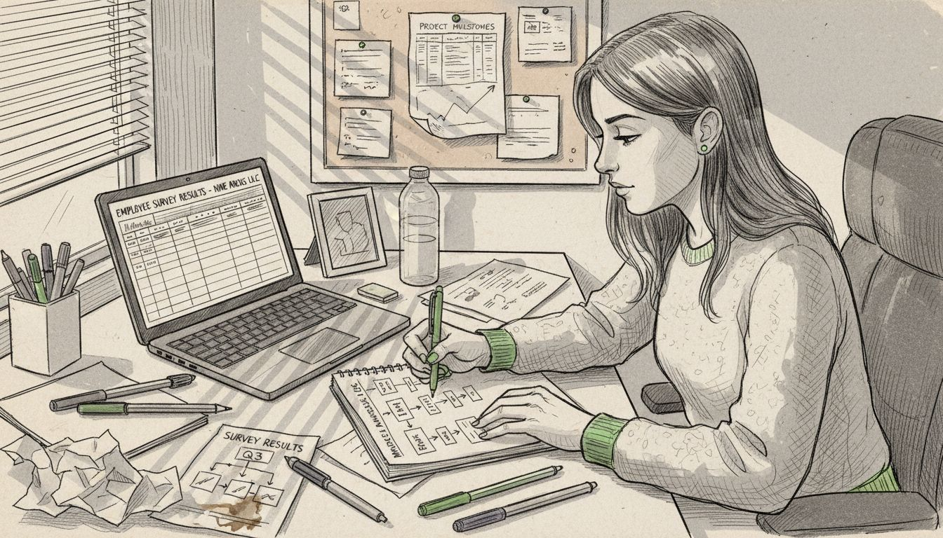 HR manager mapping team communication tools