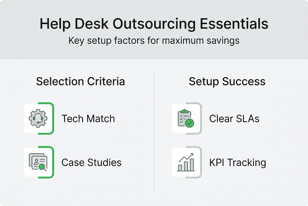 Outsourced help desk setup: cut costs 65% in 2026 | Nine Archs LLC