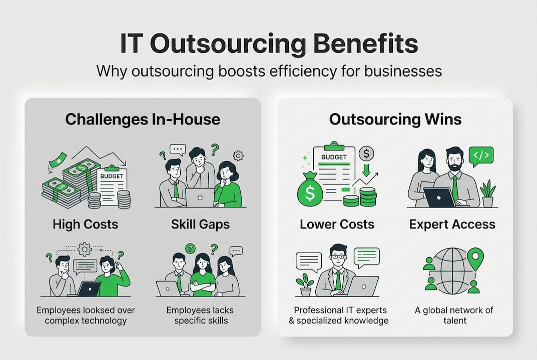 Why outsource IT services to boost business efficiency | Nine Archs LLC