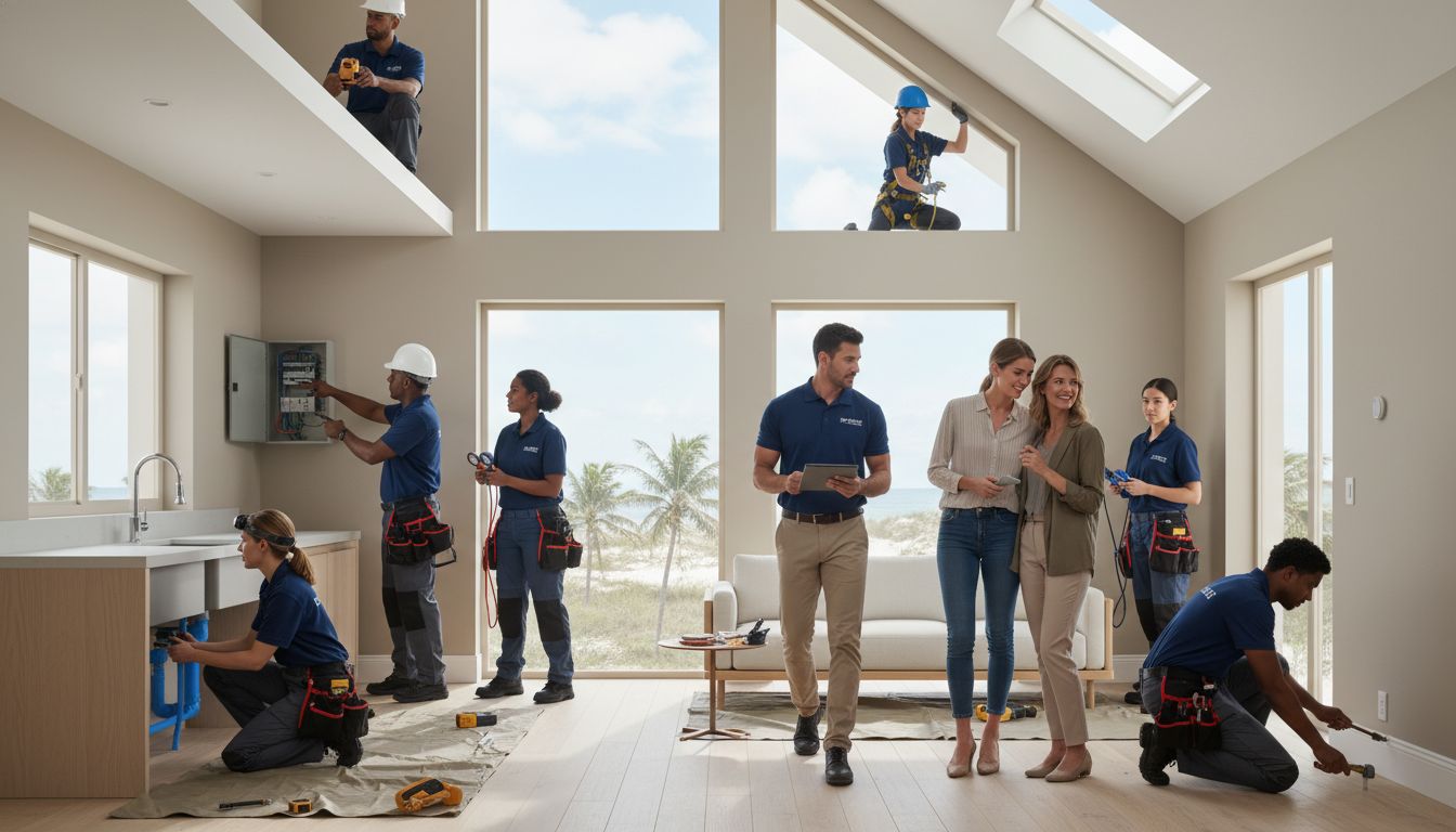 home inspectors teamwork