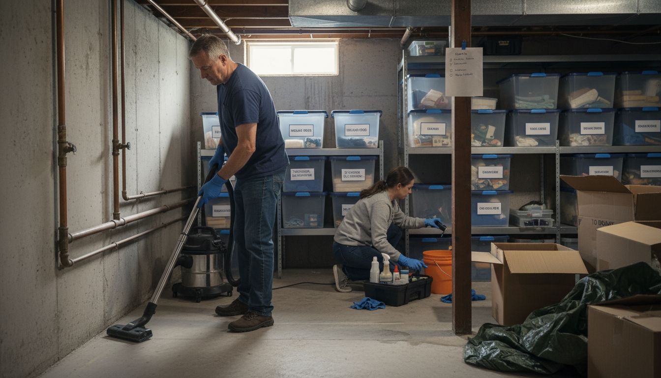 decluttering for inspection