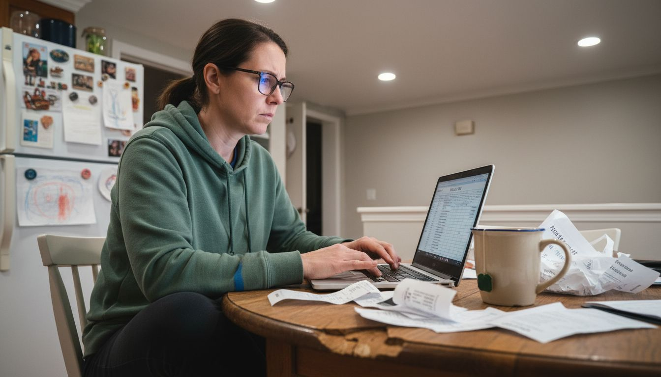 Homeowner calculating HVAC repair costs