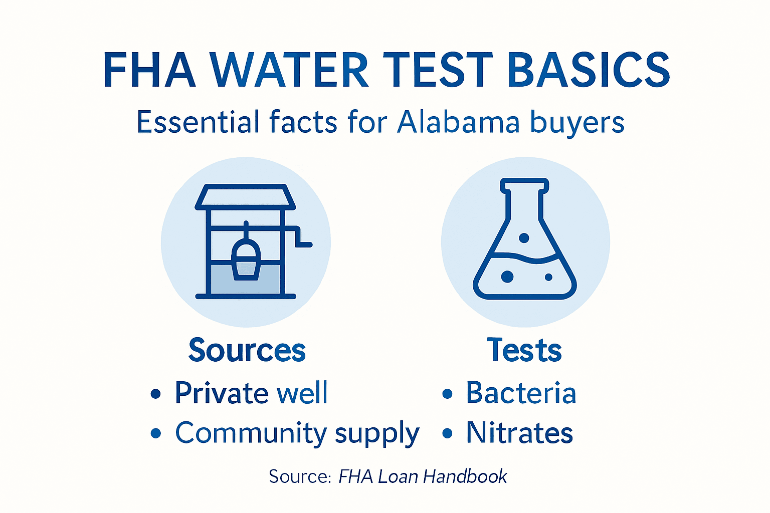 Infographic FHA water test basics Alabama